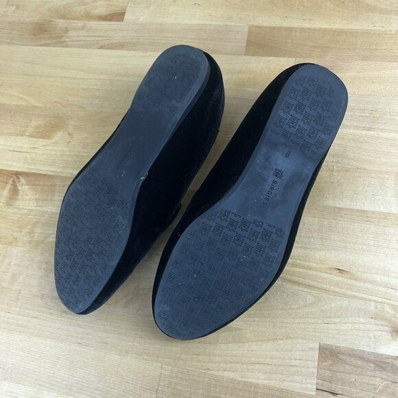 Birdies The Starling Loafer Flats Shoes Black Velvet Women's Size 9 - Picture 7 of 9